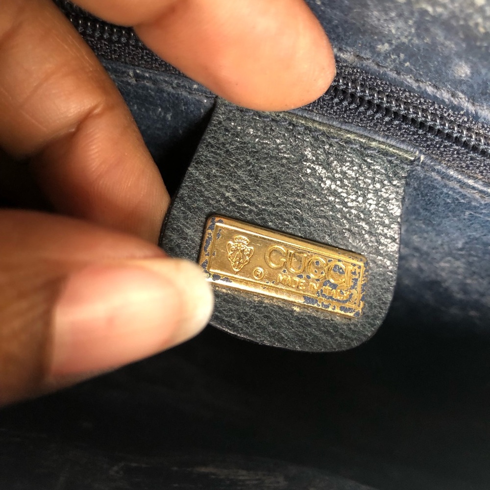 Gucci Black and Cream Shoulder Bag - Picture 8 of 11